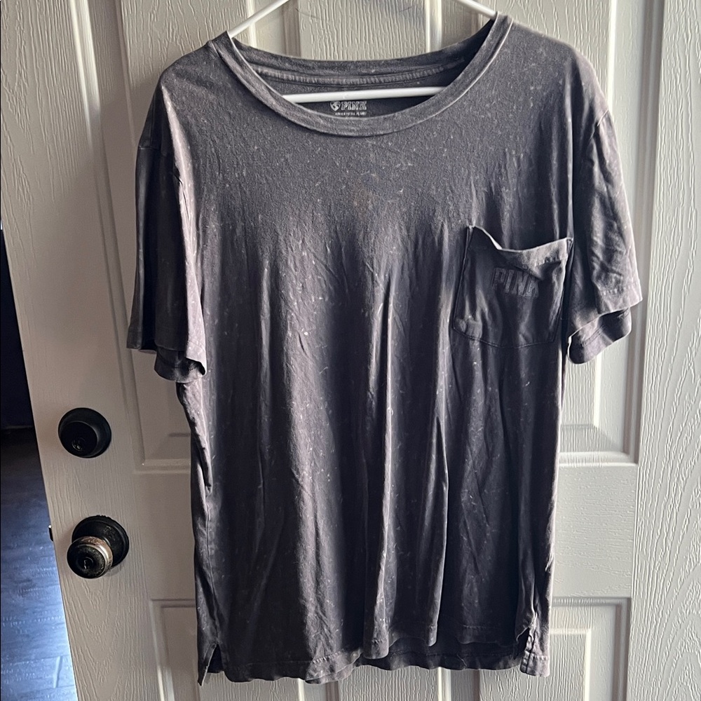 PINK Victoria's Secret Gray Short Sleeve Tee